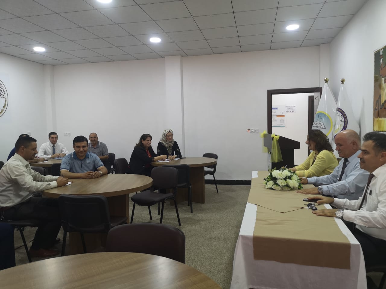 اجتماع السيد عميد الكلية بالسادة التدريسيين بمناسبة بدء العام  الدراسي الجديد