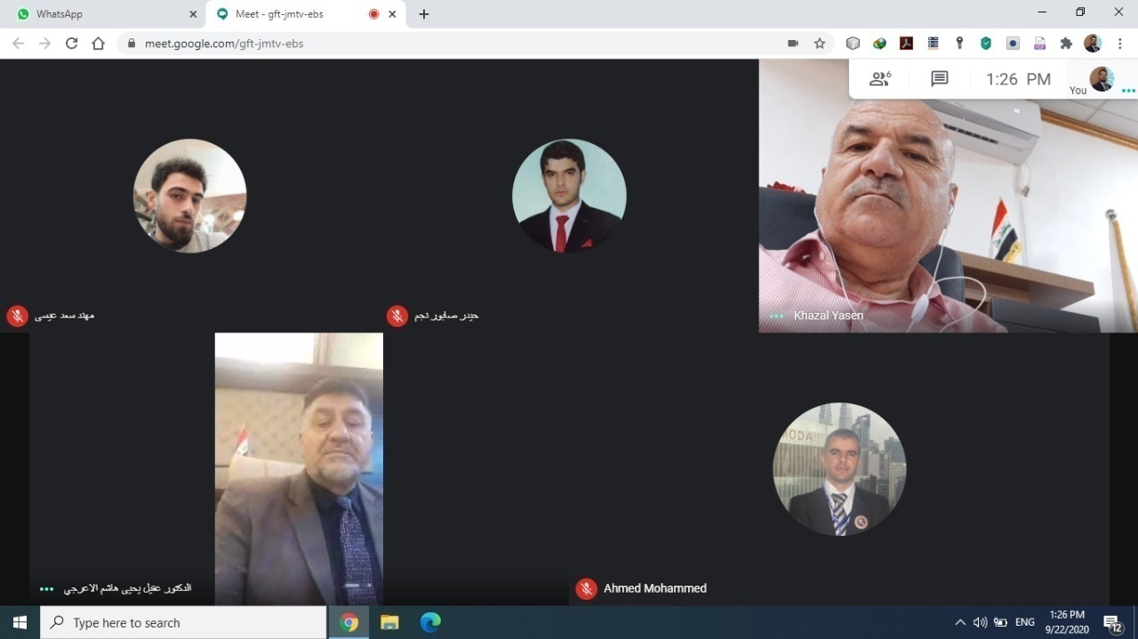 السيد رئيس الجامعة يتفقد سير امتحانات الدور الثاني في كلية الإدارة والاقتصاد