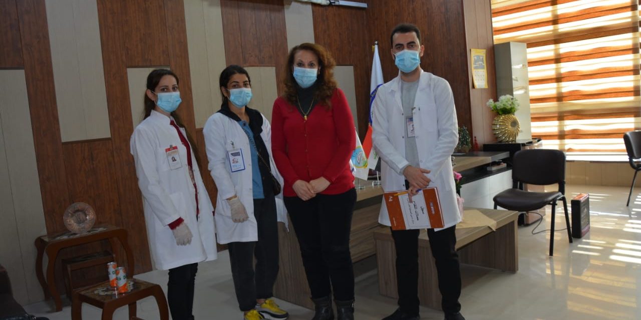 فريق طبي تابع إلى المركز الصحي في الحمدانية يزور كليتنا