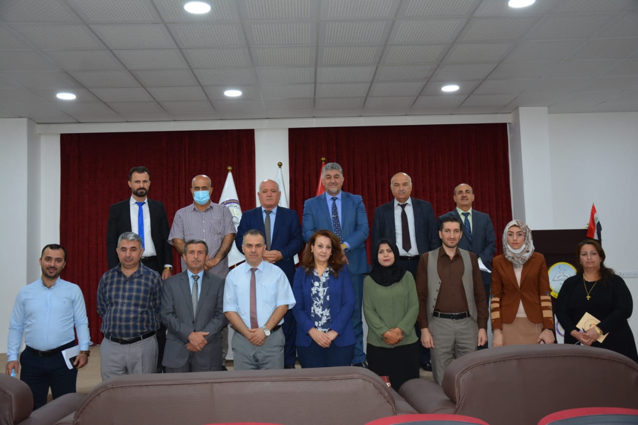 السيد رئيس الجامعة يلتقي بالتشكيلات الإدارية والعلمية في كلية الإدارة والاقتصاد