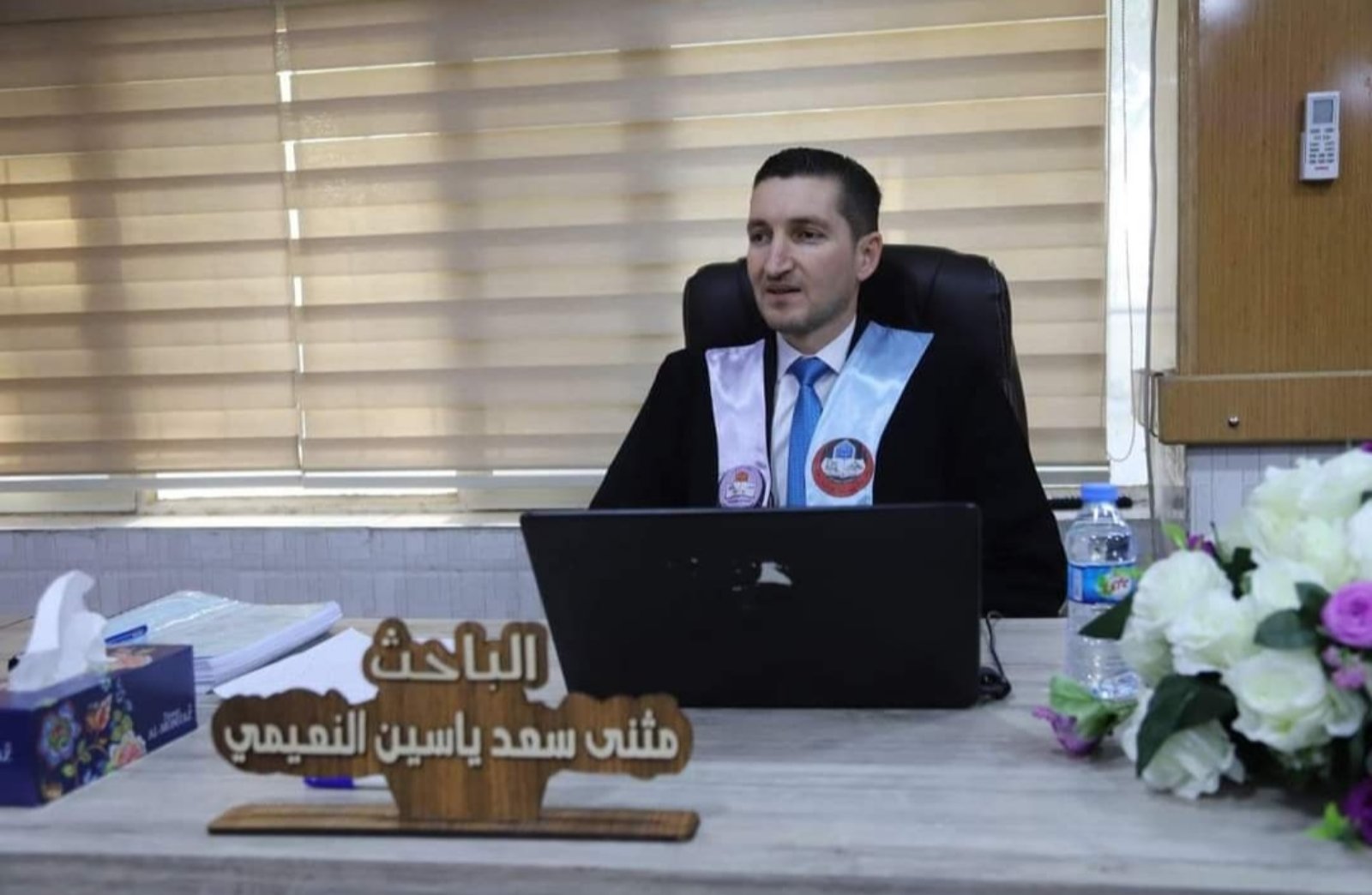 معاون العميد للشؤون العلمية في كلية الادارة والاقتصاد يحصل على شهادة الدكتوراه بدرجة امتياز