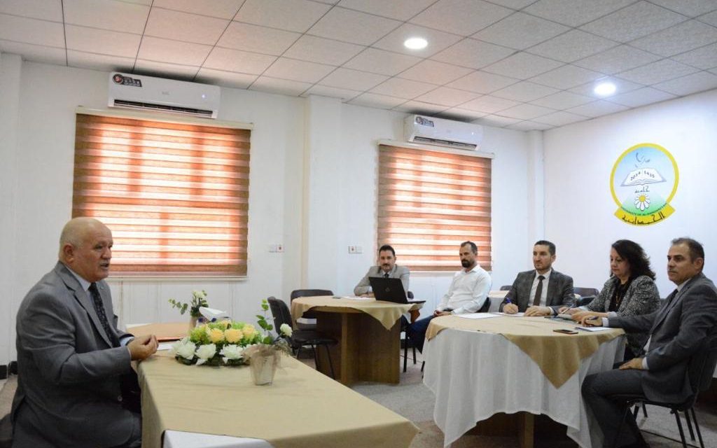 اجتماع السيد عميد كلية الادارة والاقتصاد مع اعضاء مجلس قسم ادارة الاعمال