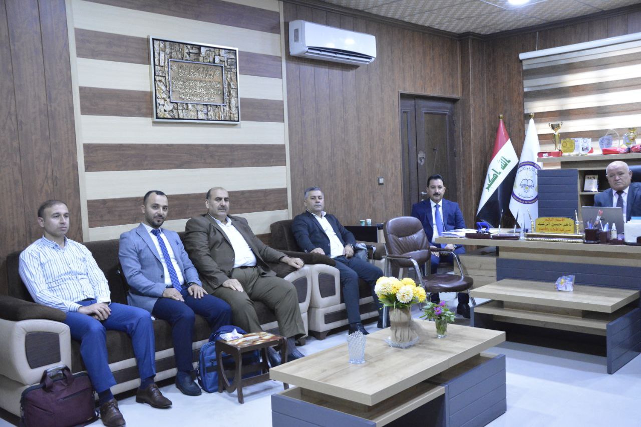 عميد الكلية يستقبل تدريسي الكلية ويحتفي بمباشرتهم في العام الدراسي الجديد 2024_2025