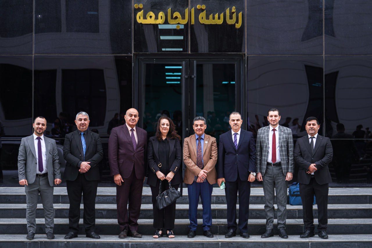 برئاسة السيدة عميد الكلية، وفد من كلية الإدارة والإقتصاد يزور جامعة الحدباء لبحث آليات تطوير التعاون العلمي المشترك
