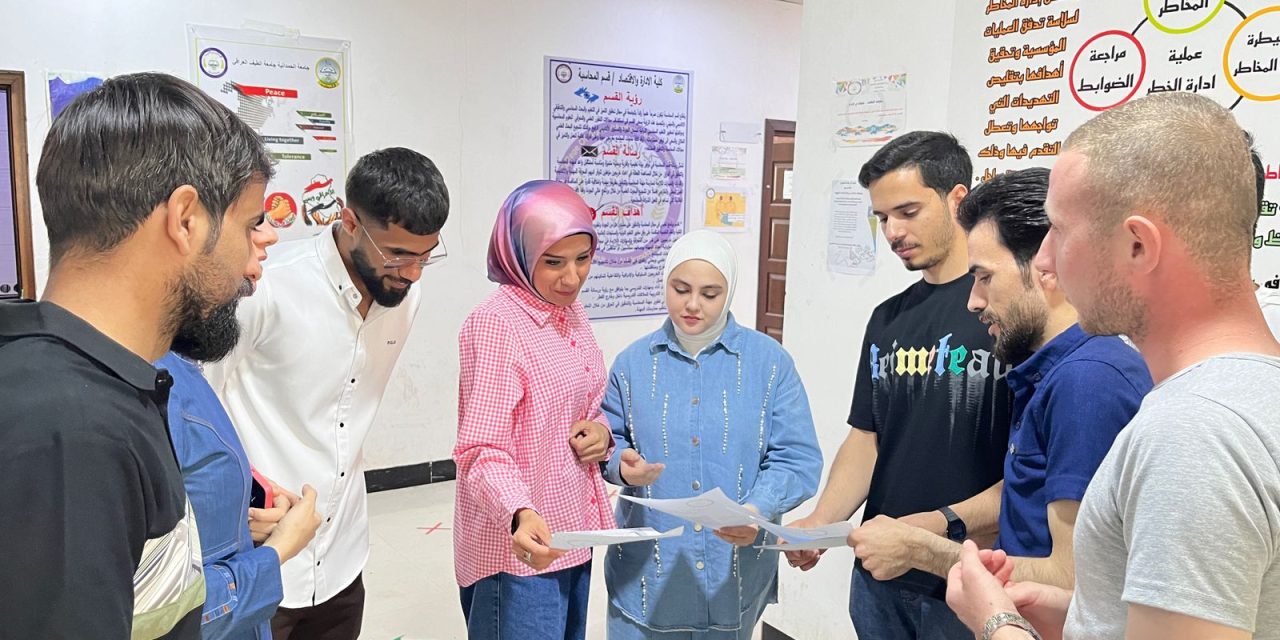 حملة تطوعية في كلية الادارة والاقتصاد عن مكافحة التطرف الفكري